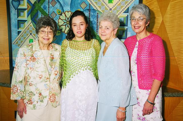Gram, Me, Aunt Dolores, and Mom