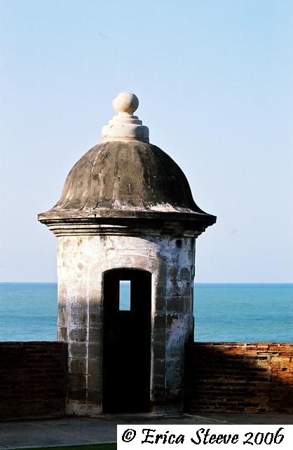 Sentry box outside of San Cristobal fort