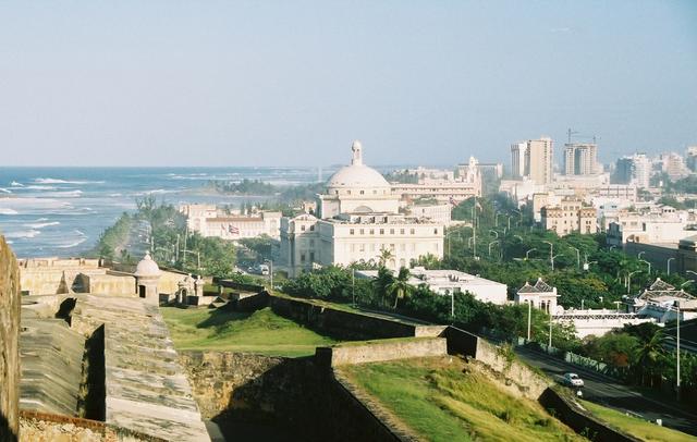 A view of Old San Juan from fort San Christobal
