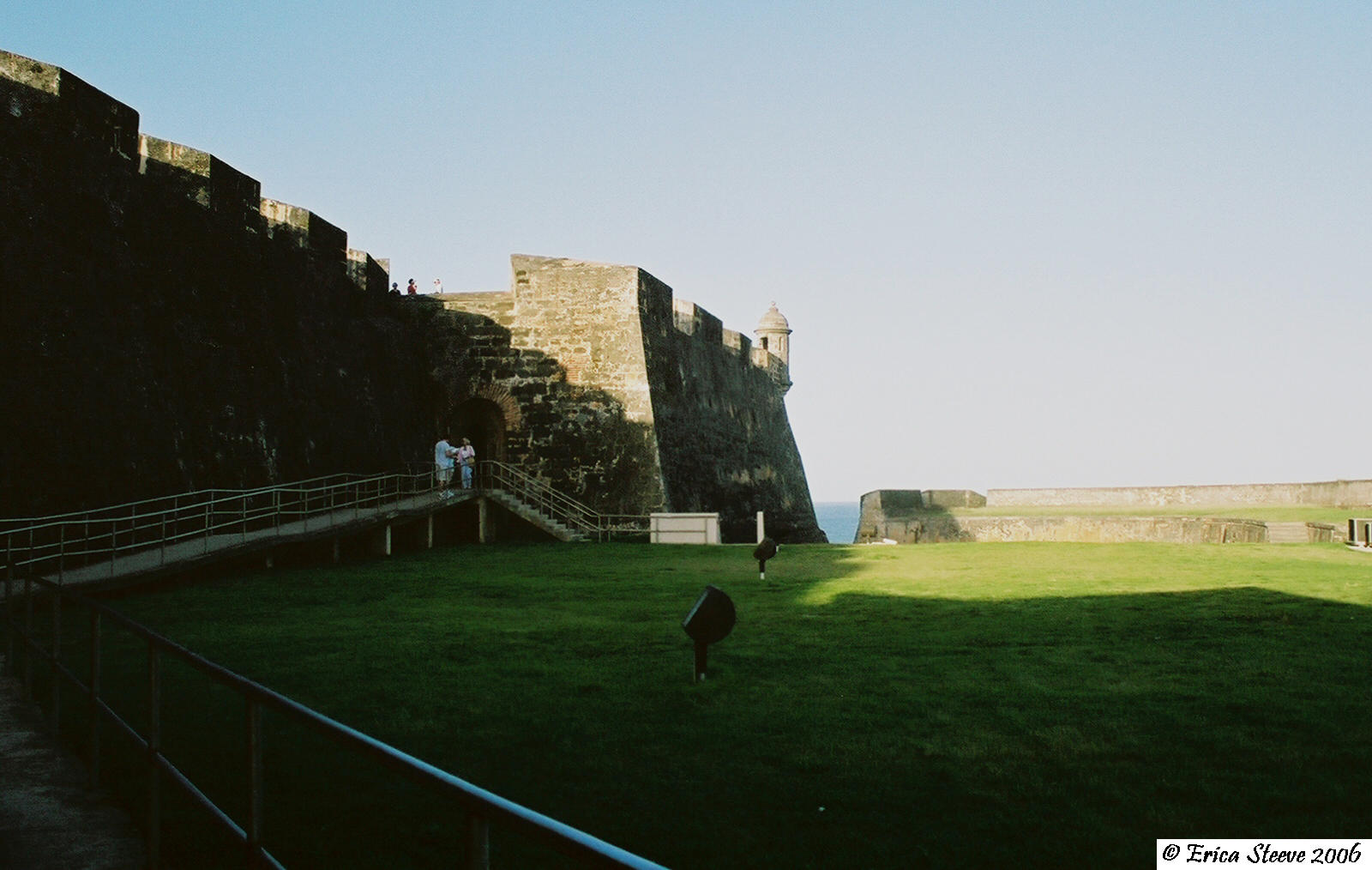 The fort's courtyard.