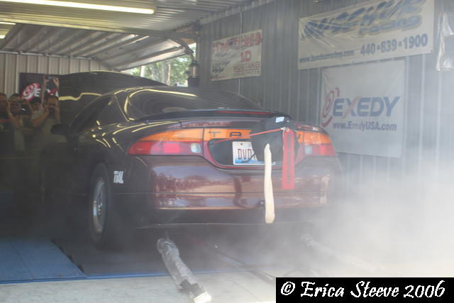 Albert's car on the dyno at Buscher's
