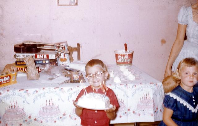 Steve and his birthday cake