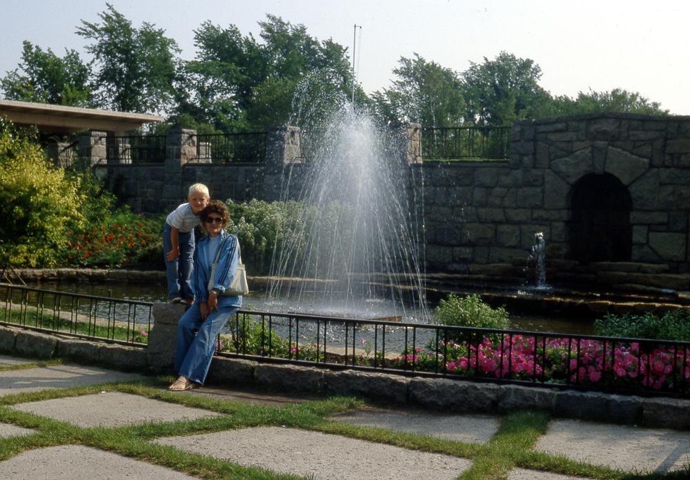 Mom and Ed at Peace Garden