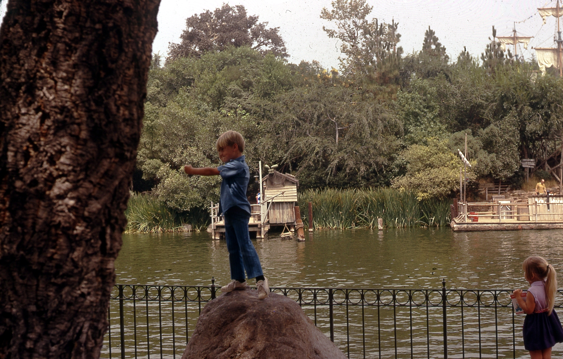 1971, 08: Mark at Disneyland