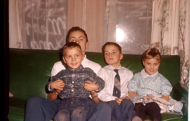 1960, 12: Wes, Steve, Doug, Sharon