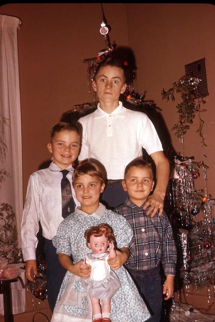 1960, 12: Wes, Doug, Sharon, Steve