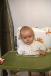 1975, 08, 08: baby in high chair