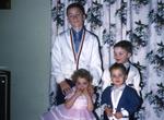 1960, 04: Wes, Doug, Steve, Sharon