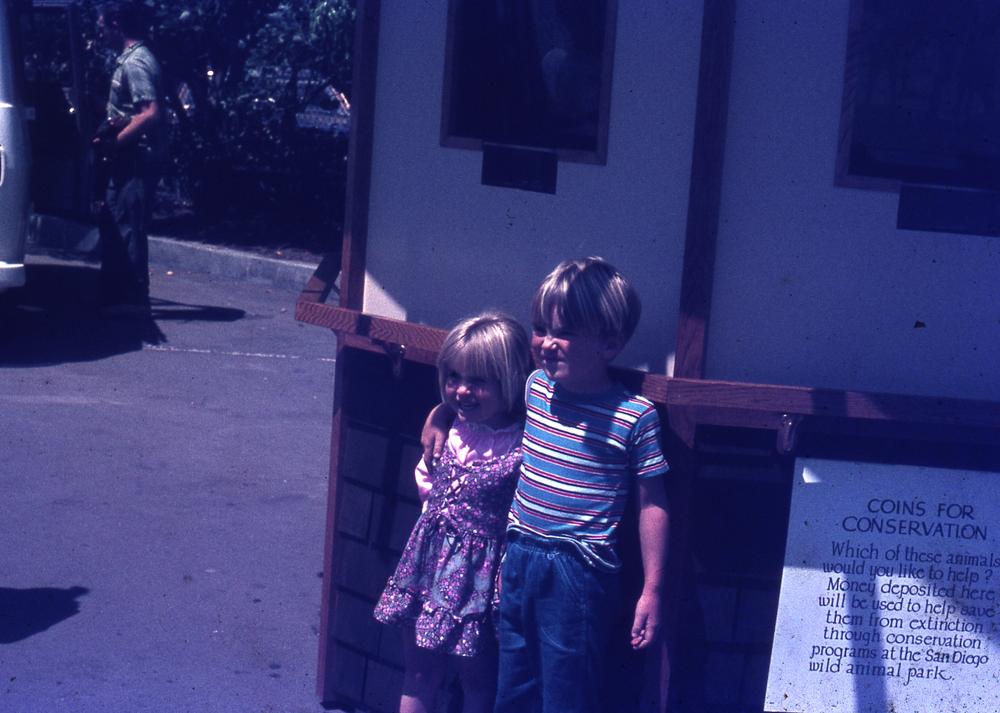 1971: boy & girl at San Diego Zoo