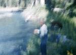 1960, 08: Man and dog fishing