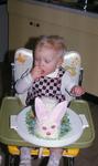 1976, 06:  Eddy's bunny cake