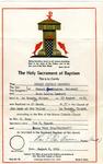 1964, 08, 08:  Edward Marshall's Baptism Certificate